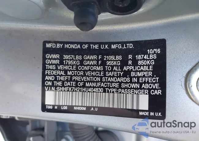 SHHFK7H21HU404830: 43881455