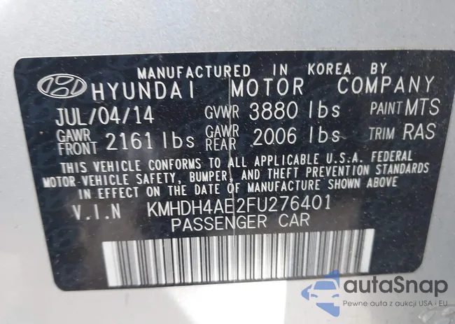 KMHDH4AE2FU276401: 43881731