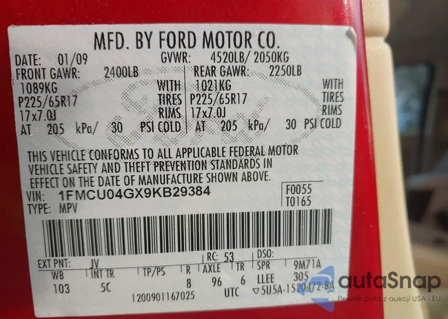 1FMCU04GX9KB29384: 43881773