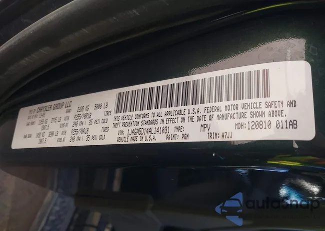 1J4GA5D14AL141031: 43882907