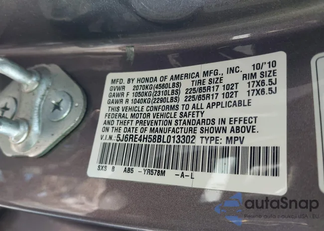 5J6RE4H58BL013302: 43882955