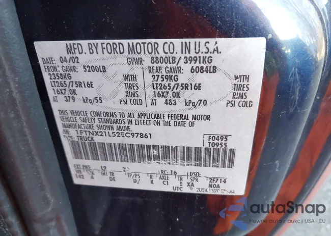 1FTNX21L52EC97861: 43883051