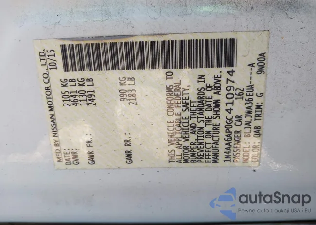 1N4AA6AP0GC410974: 43883073