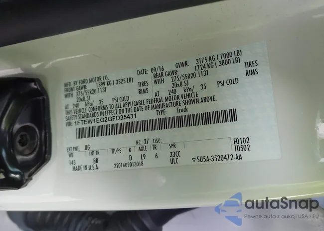 1FTEW1EG2GFD35431: 43883172