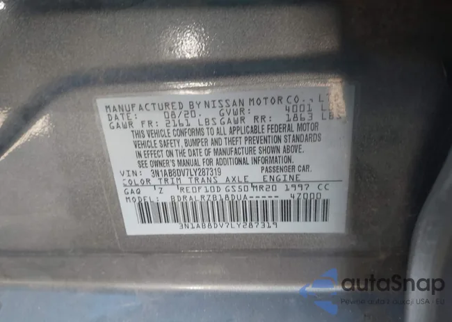 3N1AB8DV7LY287319: 43883238