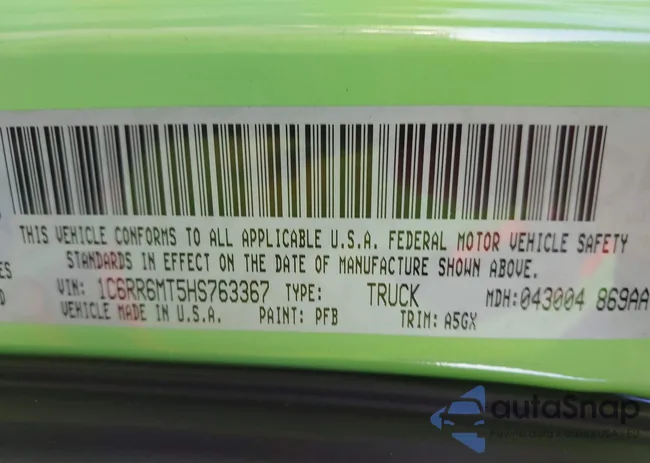 1C6RR6MT5HS763367: 43883262