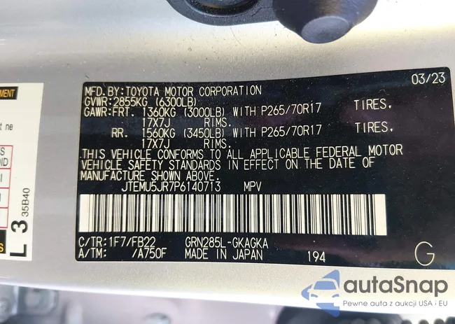 JTEMU5JR7P6140713: 43883278