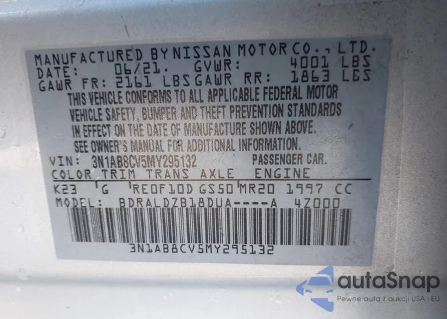 3N1AB8CV5MY295132: 43882553