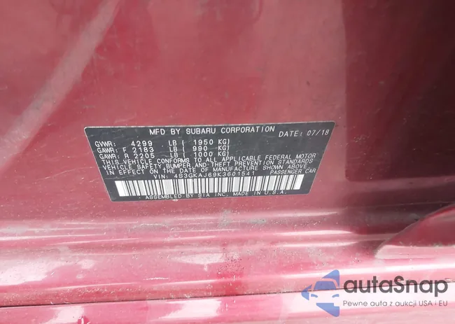 4S3GKAJ69K3601541: 43884168