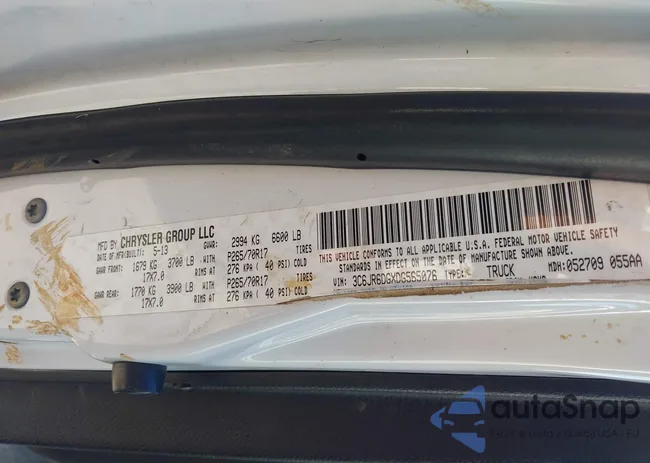 3C6JR6DGXDG565076: 43884170