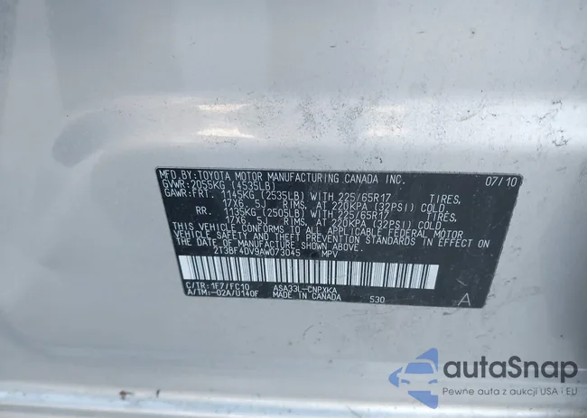 2T3BF4DV9AW073045: 43884196