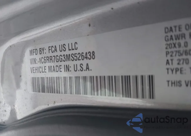 1C6RR7GG3MS526438: 43884348