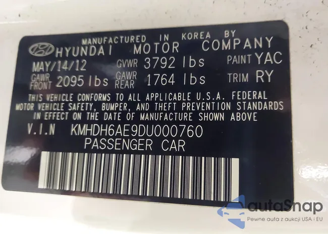 KMHDH6AE9DU000760: 43884370