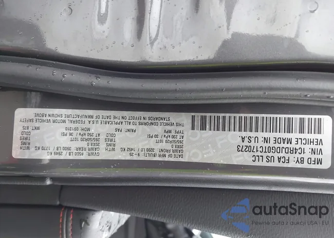 1C4RDJDG0TC170273: 43883590