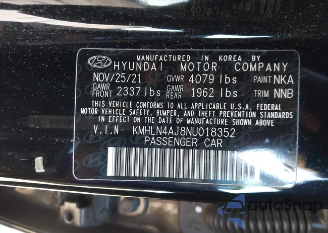 KMHLN4AJ8NU018352: 43883716