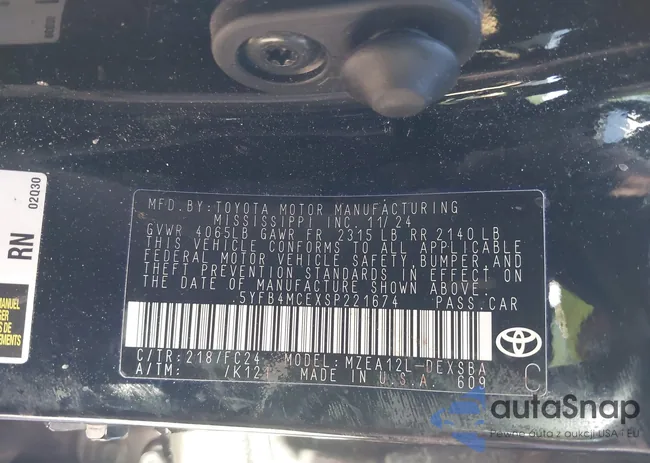 5YFB4MCEXSP221674: 43883715