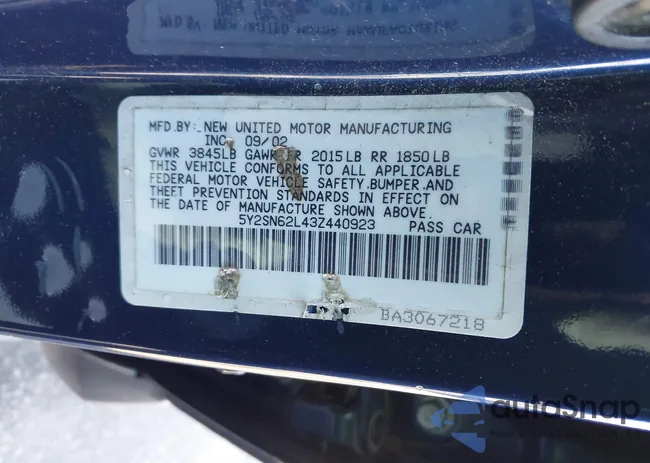 5Y2SN62L43Z440923: 43884897