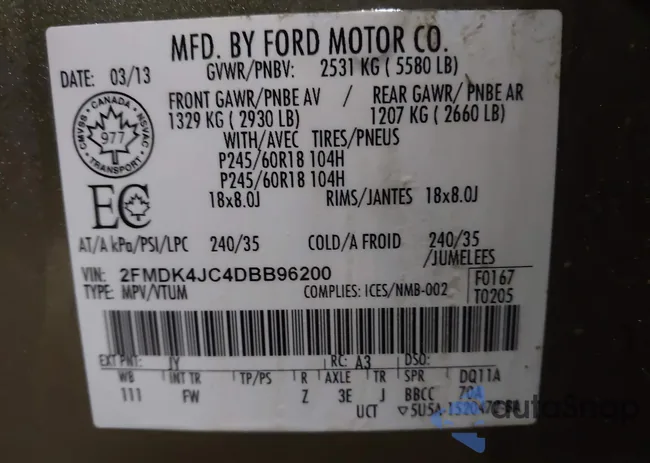 2FMDK4JC4DBB96200: 43885224