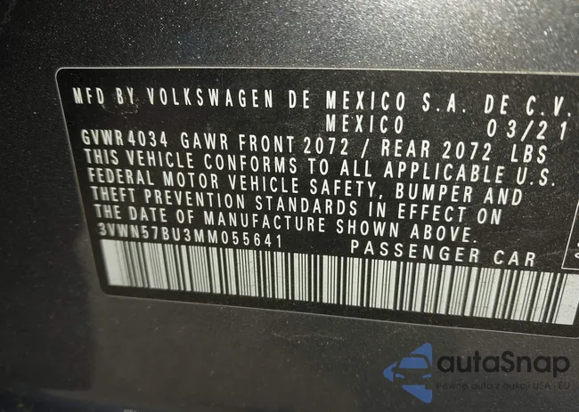 3VWN57BU3MM055641: 43885254