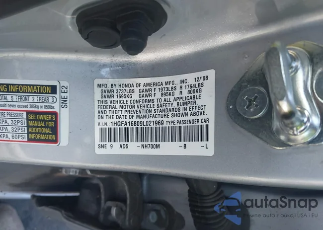 1HGFA16809L021969: 43885283