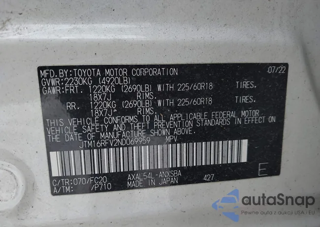 JTM16RFV2ND069959: 43885292