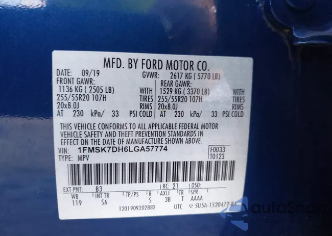 1FMSK7DH6LGA57774: 43885318