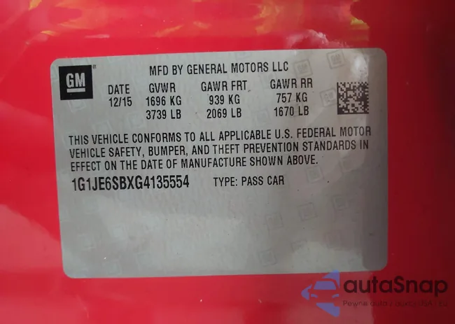 1G1JE6SBXG4135554: 43885321