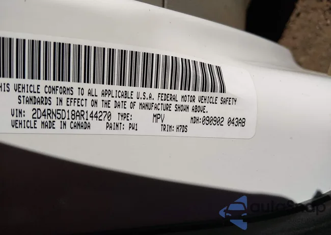 2D4RN5D18AR144270: 43884460