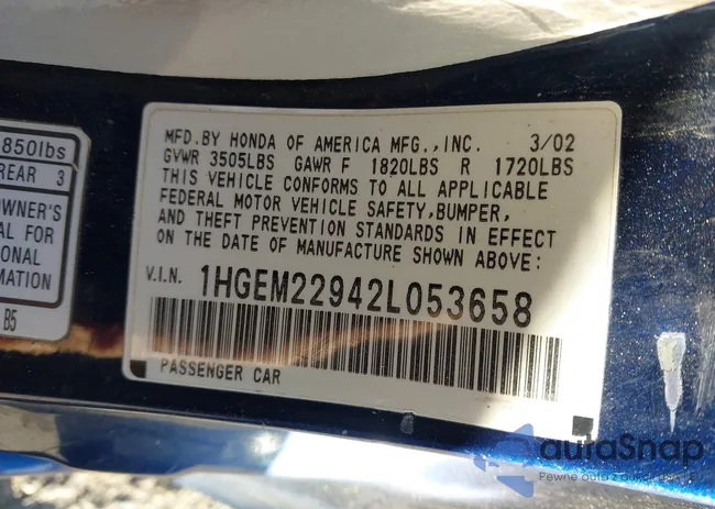 1HGEM22942L053658: 43884496