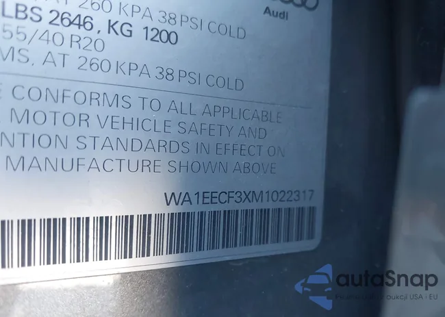 WA1EECF3XM1022317: 43884513