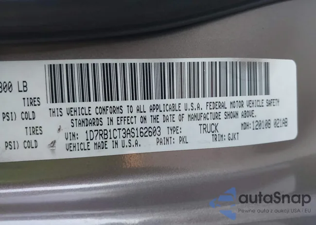 1D7RB1CT3AS162603: 43884531