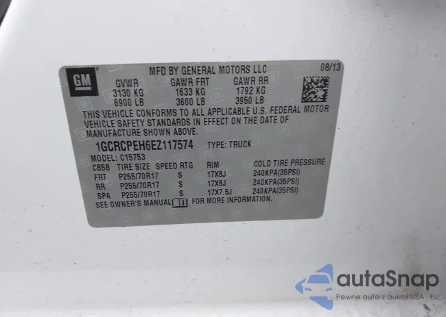 1GCRCPEH6EZ117574: 43884556