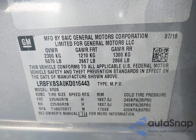 LRBFXBSA0KD016443: 43884586