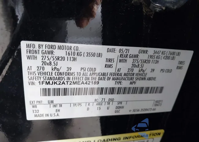 1FMJK2AT2MEA42189: 43884588