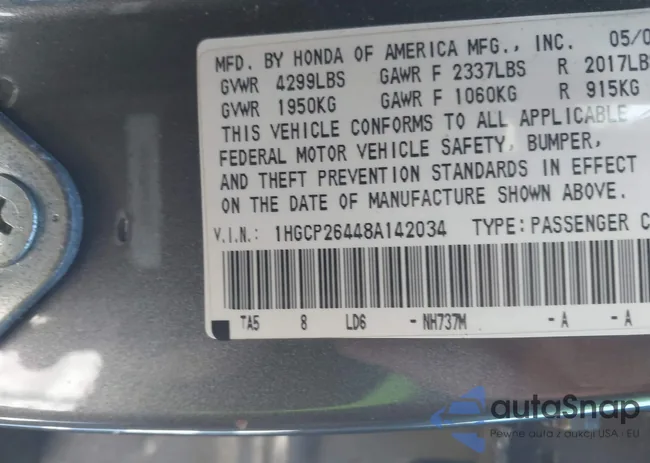 1HGCP26448A142034: 43884748