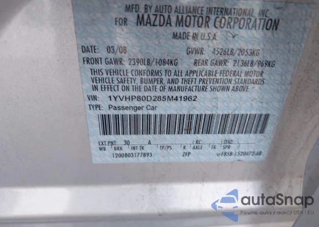 1YVHP80D285M41962: 43884817