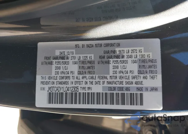 JM3TCADY1L0412305: 43885848