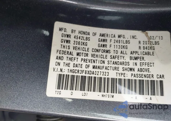 1HGCR3F8XDA027323: 43885864