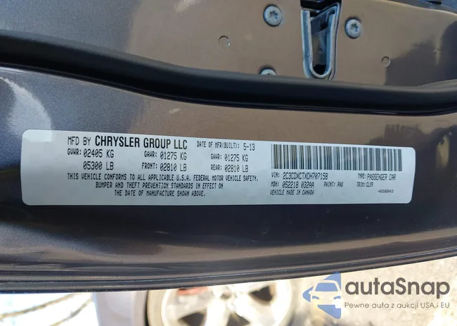 2C3CDXCTXDH707158: 43885931