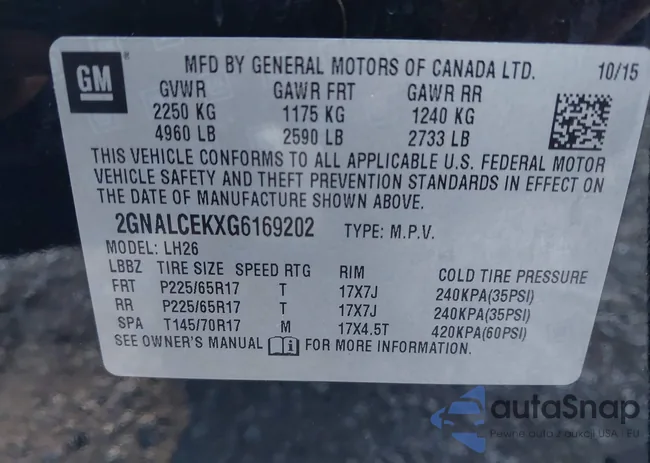 2GNALCEKXG6169202: 43885973