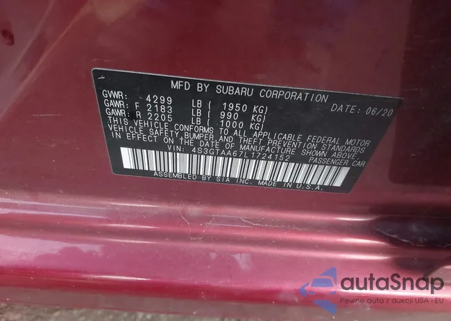 4S3GTAA67L1724152: 43885977