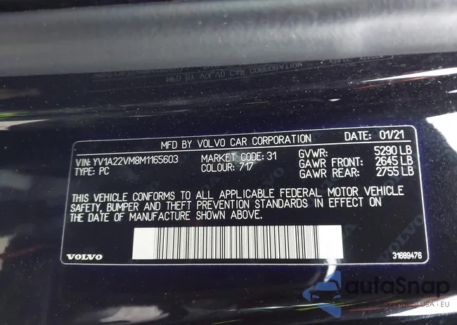 YV1A22VM8M1165603: 43886060