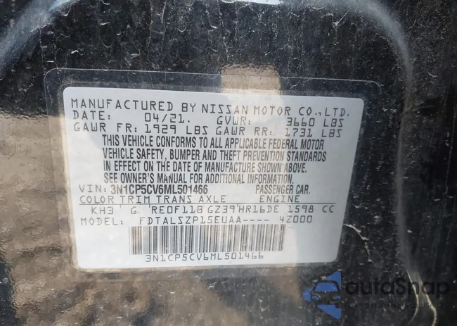 3N1CP5CV6ML501466: 43886095