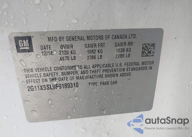 2G11X5SL9F9189310: 43886109