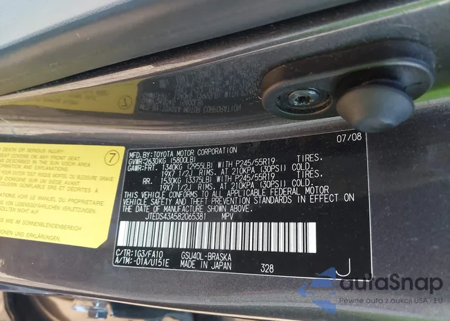 JTEDS43A582065381: 43886112