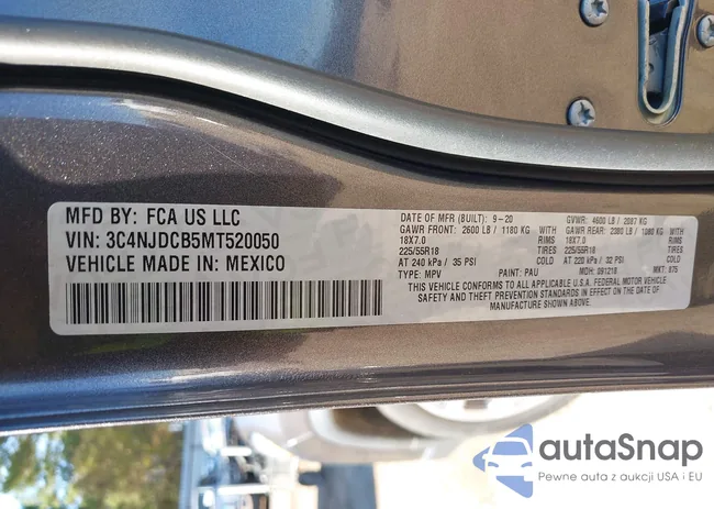 3C4NJDCB5MT520050: 43886120