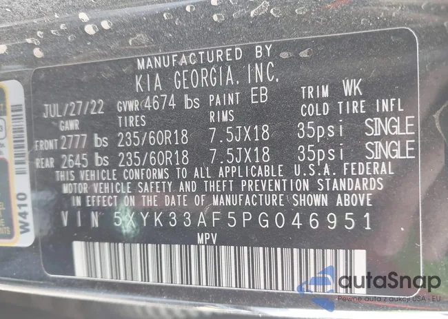 5XYK33AF5PG046951: 43886148