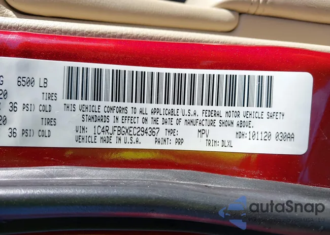 1C4RJFBGXEC294367: 43886151