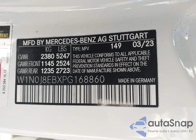 W1N0J8EBXPG168860: 43886214