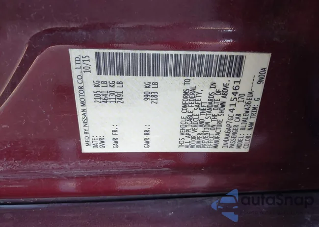 1N4AA6AP7GC415461: 43886234